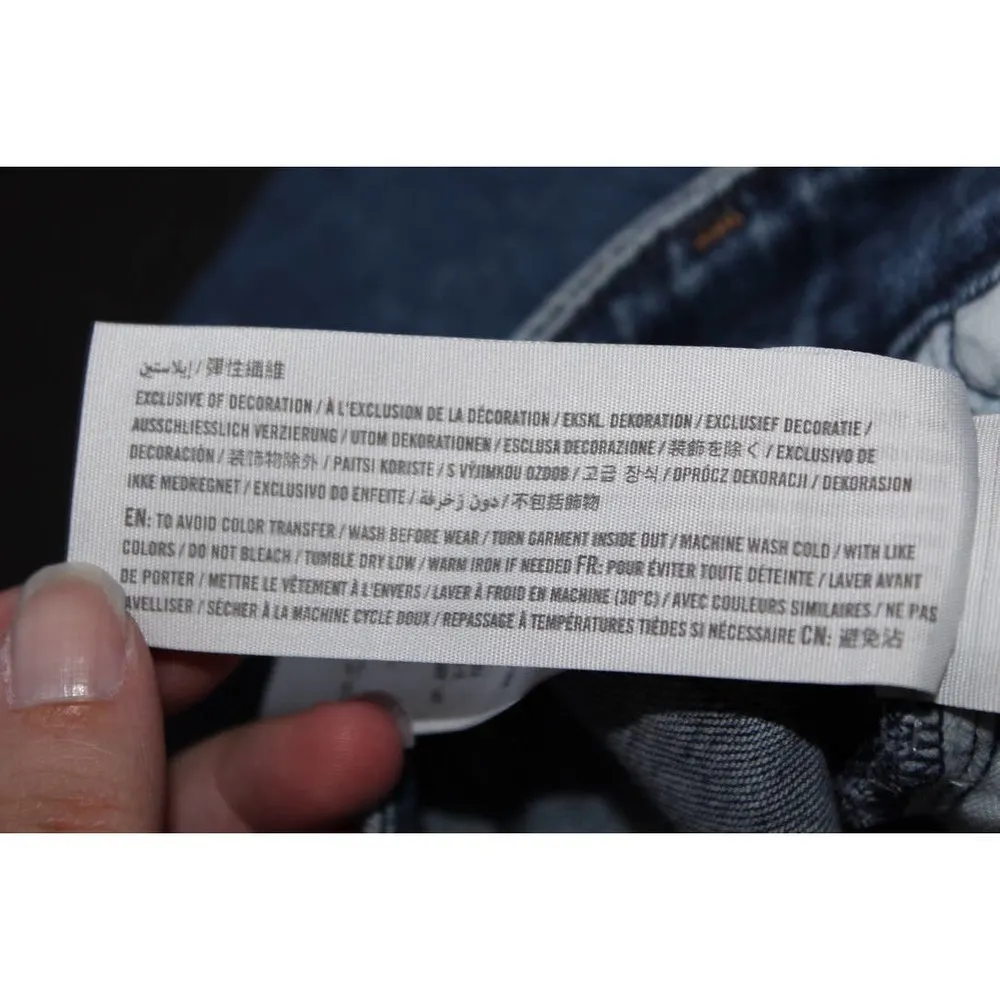 Women's Abercrombie & Fitch High Rise Super Skinny Ankle Blue Jeans Size 30 / 10 - Image 5