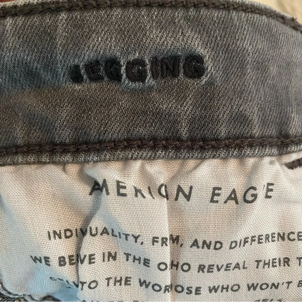 Next Level Stretch High Rise Jegging/Jean Size 0 Grey Distressed - Image 7