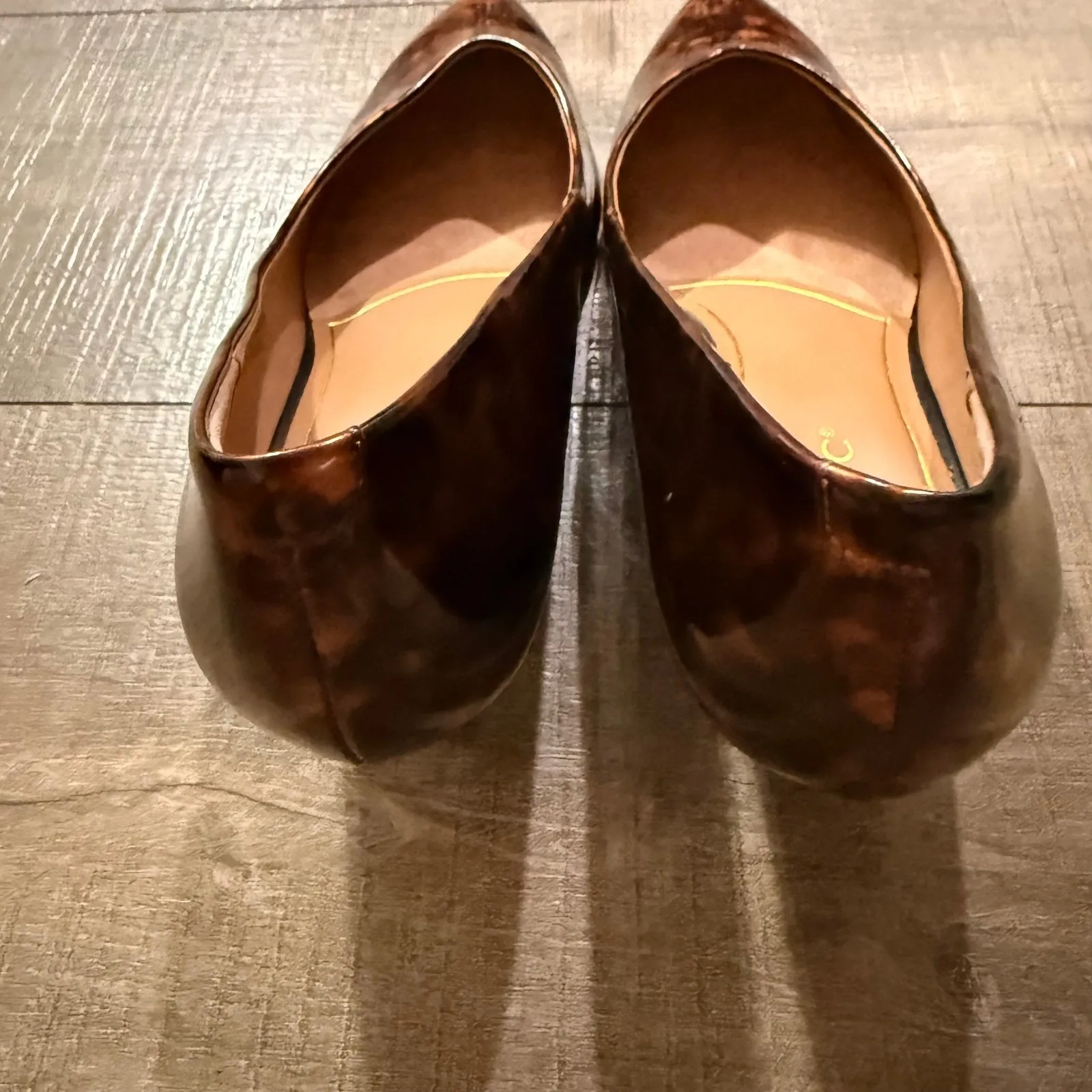 Vionic Josie Tortoiseshell Patent Kitten Heel Pumps Wide 8.5 Comfort Pointed Toe - Image 12