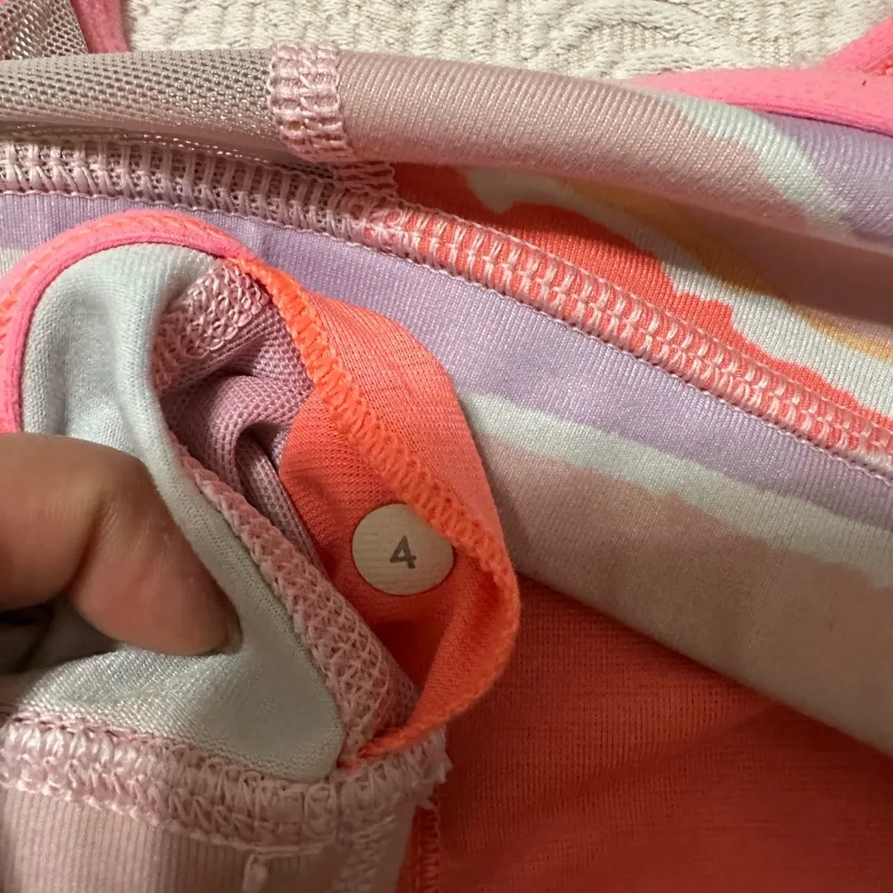 Lululemon Flow Y Bra IV
Bleacher Stripe White Iris Flower / Grapefruit - Image 5