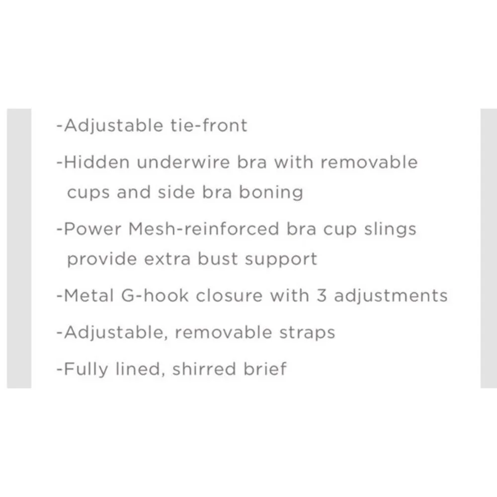 Swimsuits for all scout underwire shirred high waisted bikini set size 10 White - Image 4