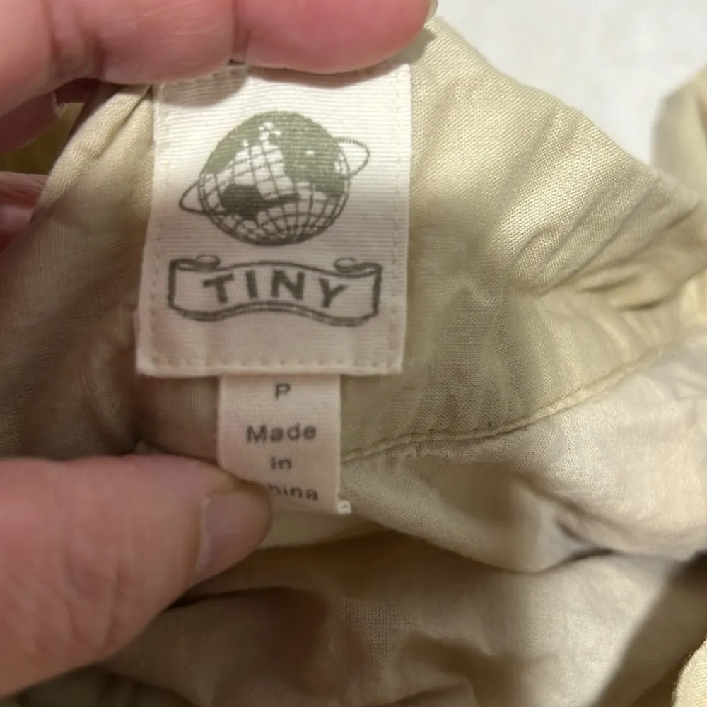 Anthropologie  Tiny Yellow Embroidered Skirt Size P - Image 4