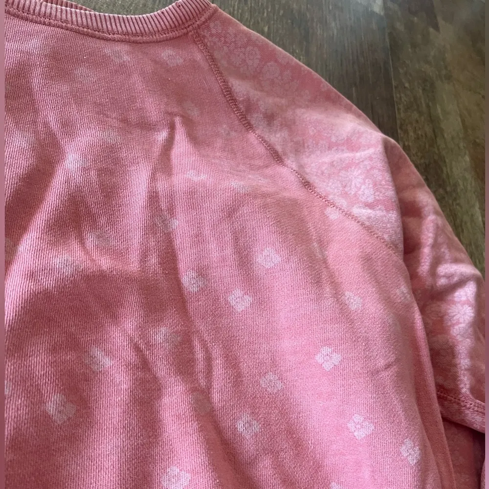 Aerie Oversized Crewneck Pullover Pink with details | large - Image 3