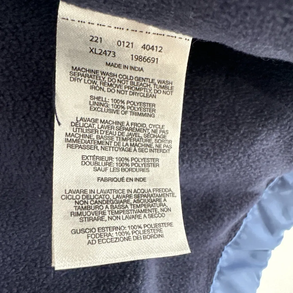 Columbia Women’s May Valley Lined Windbreaker XL2473 Navy & Light‎ Blue Sz Small - Image 8