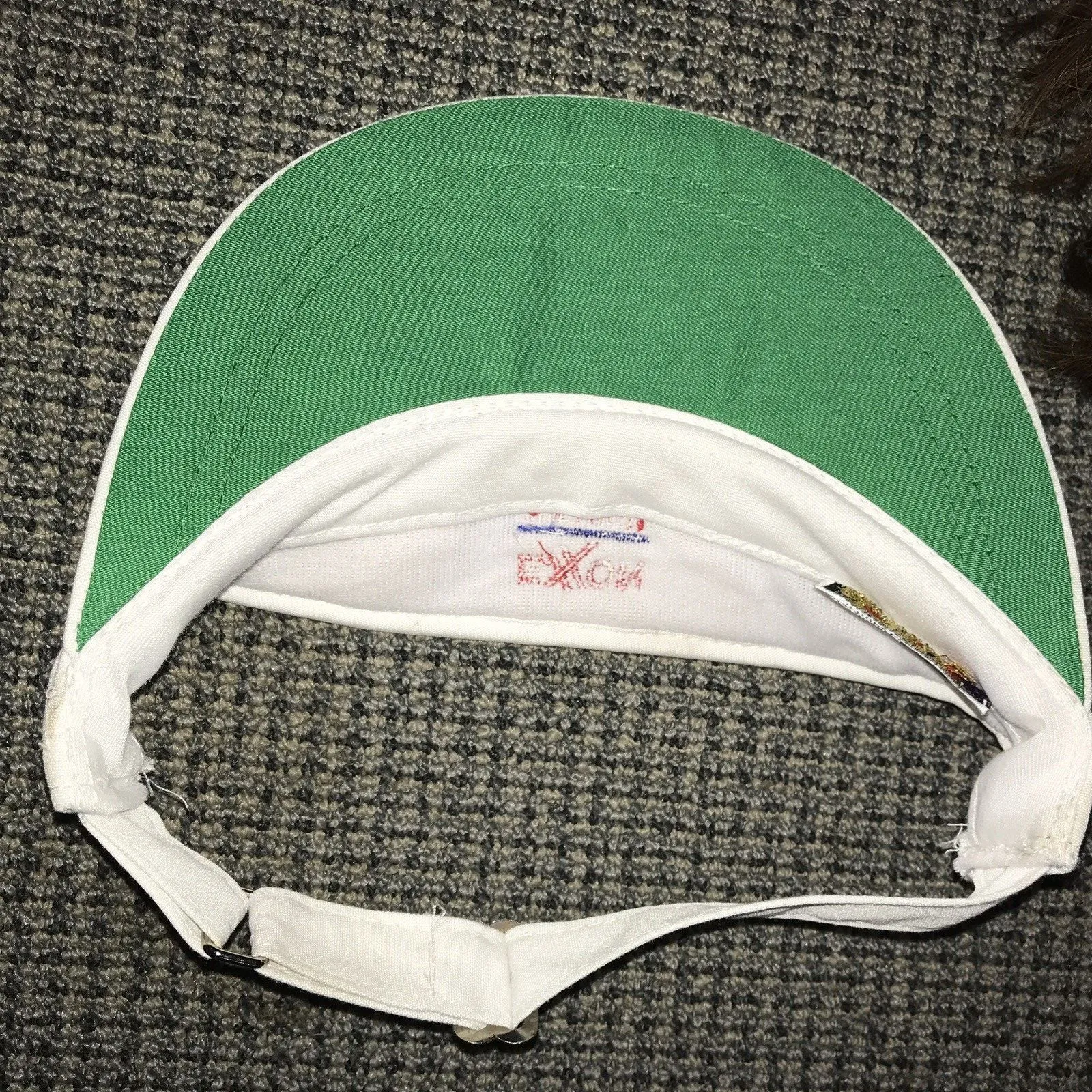 Exxon Chemical White Adjustable Visor Golf‎ - Image 4