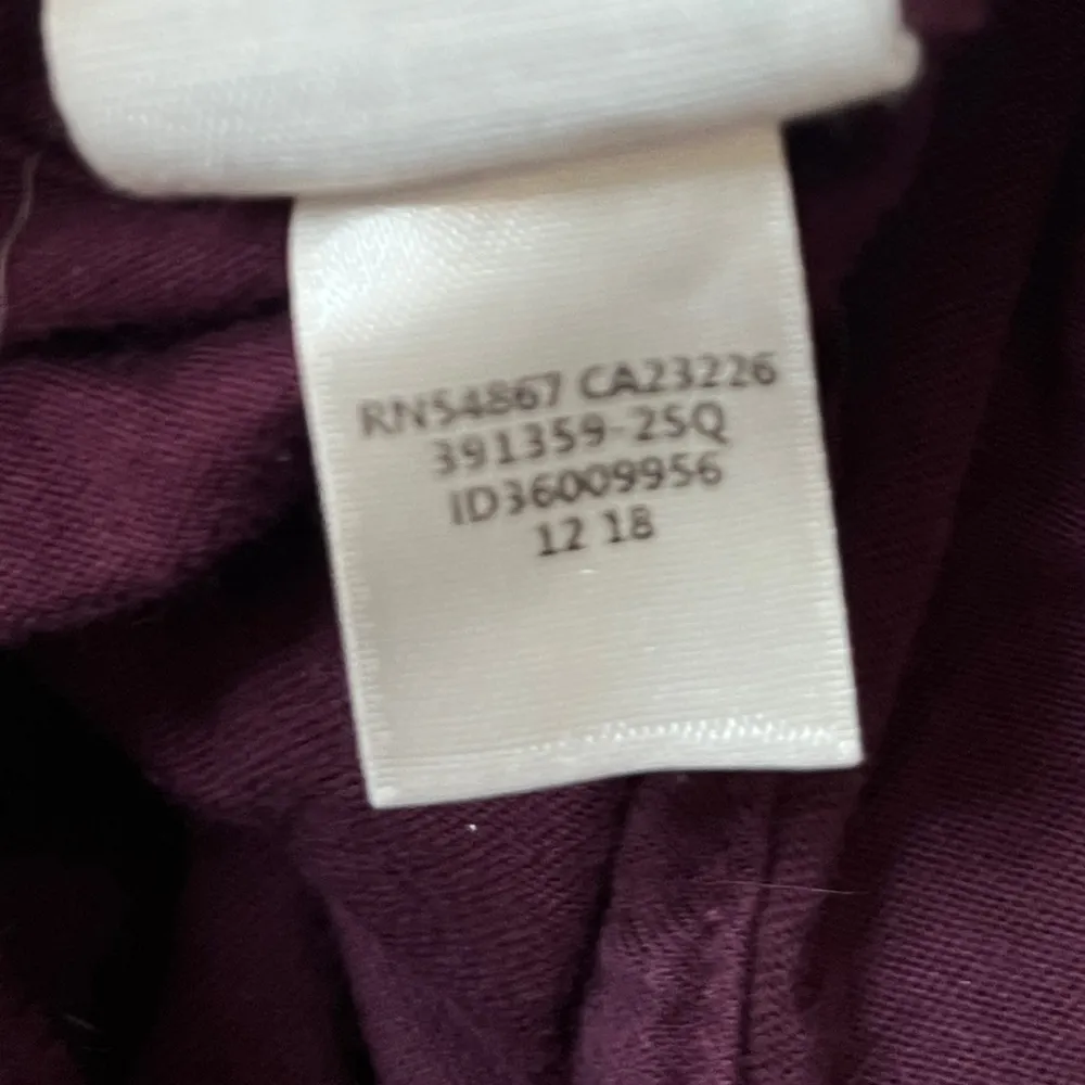 PINK Victoria’s Secret Cropped Hooded Long Sleeve Shirt Maroon Size Small - Image 7