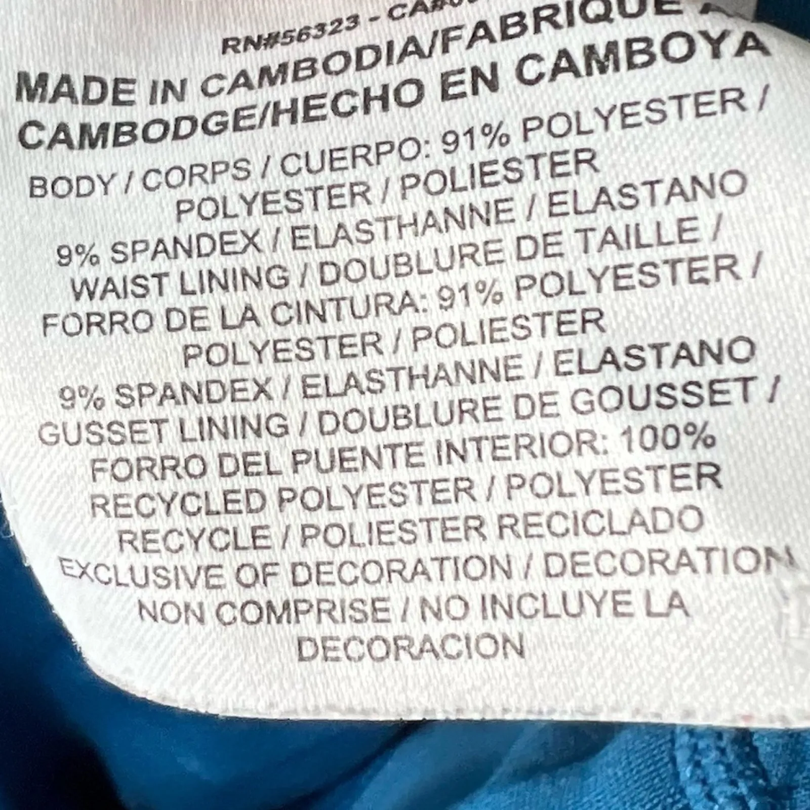 Nike Leggings Womens S Blue Cropped High Rise Stretch Athleisure Clean Girl - Image 5