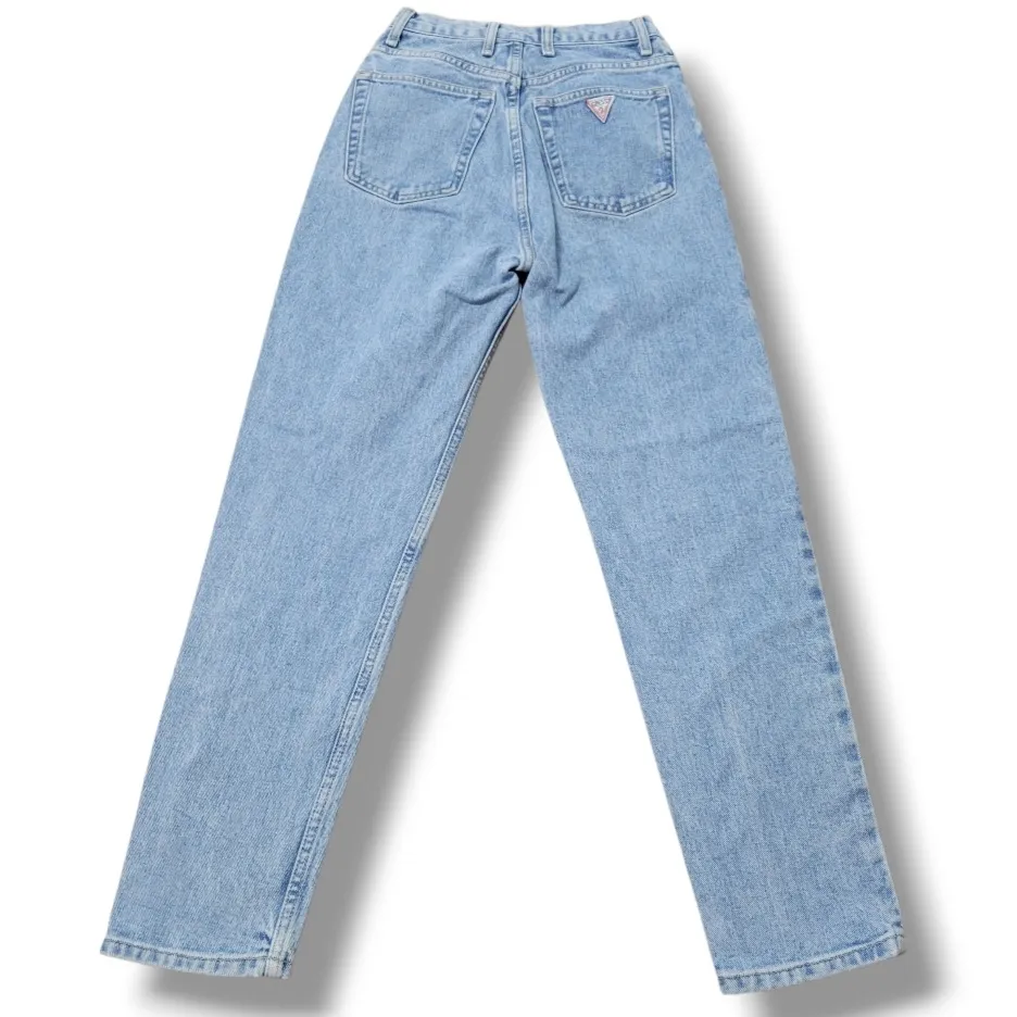 Guess Vintage  Jeans 00 W23" x L27" Women's High Waisted Jeans Tapered Leg Jeans Women's Jeans - Image 4