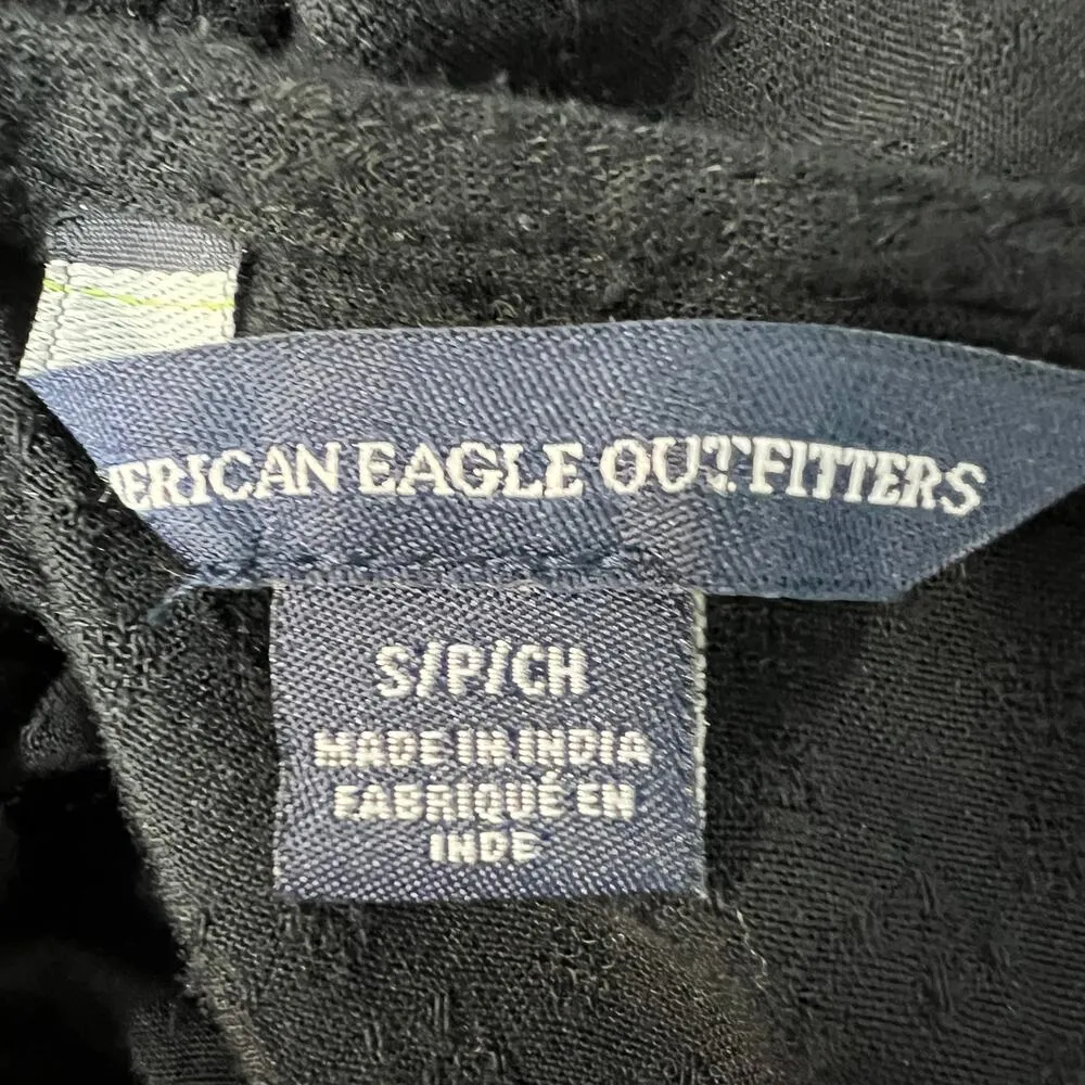 American Eagle Romper Womens Small Embroidered Dark Fairy Boho Festival Romantic - Image 2