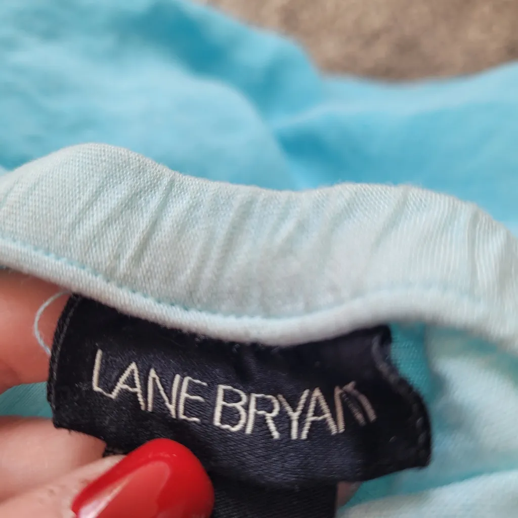 Lane Bryant Blue Ombre Handkerchief Hem Skirt - Image 6