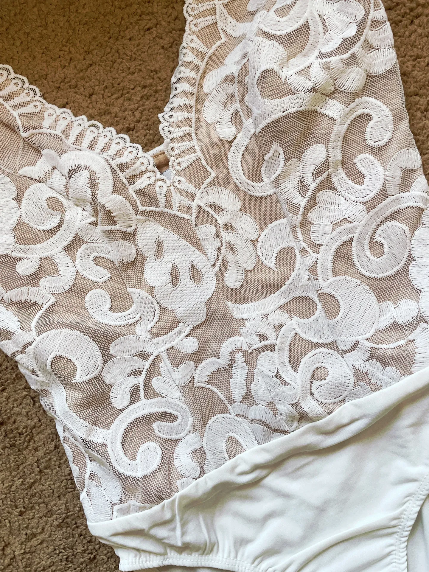 White Lace Bodysuit - Image 4