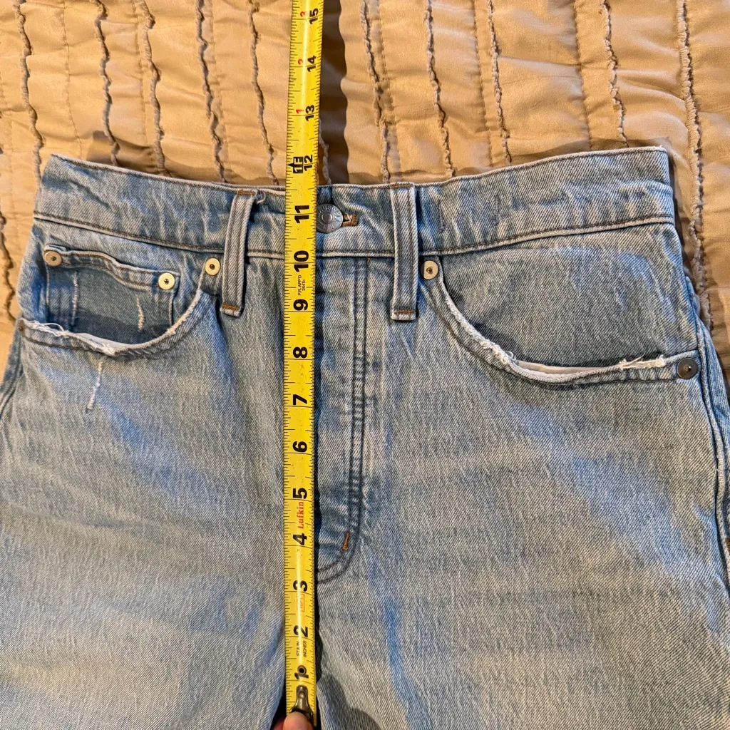 Madewell Balloon Jeans in Hewes Wash 26 High Rise Stretch Denim MC550 - Image 10