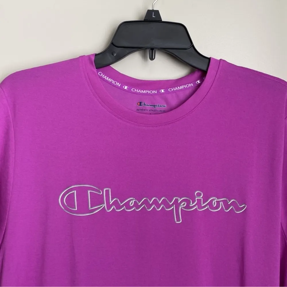 Champion Purple T-Shirt short sleeve women’s - Image 4