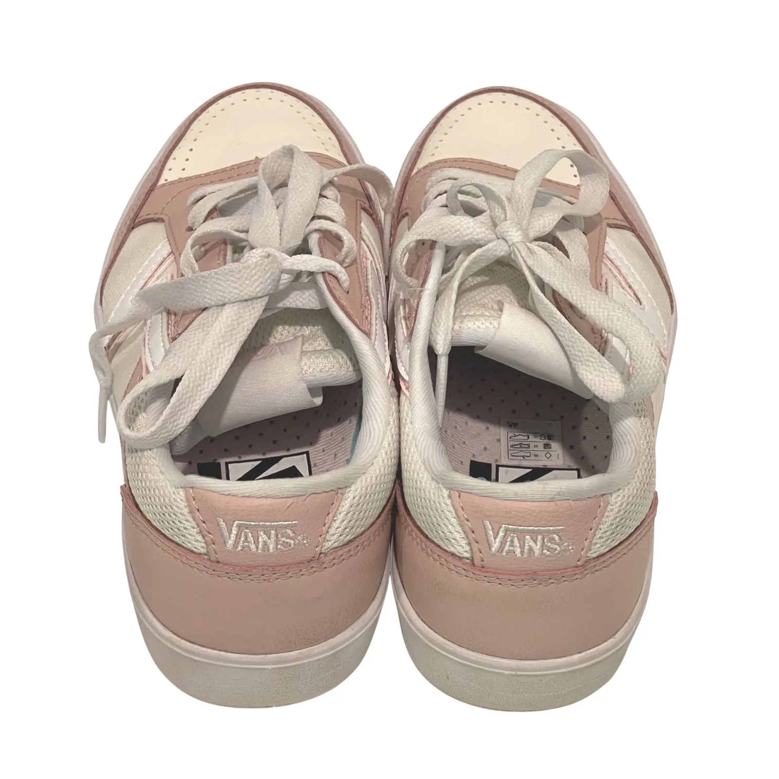 Vans Lowland Sneakers Pink White Perforated Toe Casual ComfyCush Shoes Size 6.5‎ - Image 4