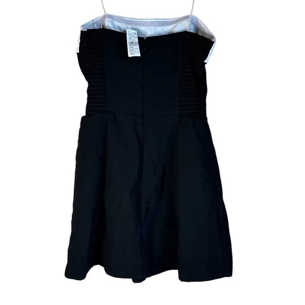 Amanda Uprichard Kerry Skort Romper in Black & Ivory X-Small New Womens Dressy - Image 8