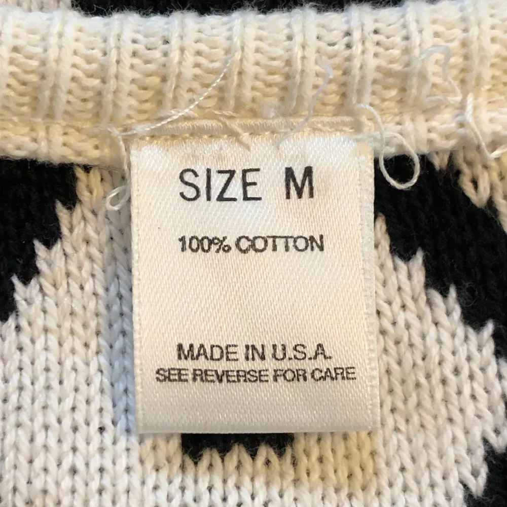 80s Zig Zag Emerald Sweater Bedazzled Medium Black - Image 6