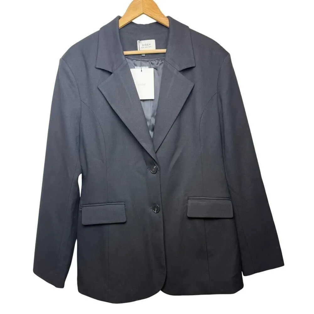 DISSH Apollo Black Cinched Blazer NWT Sz. 12 - Image 4