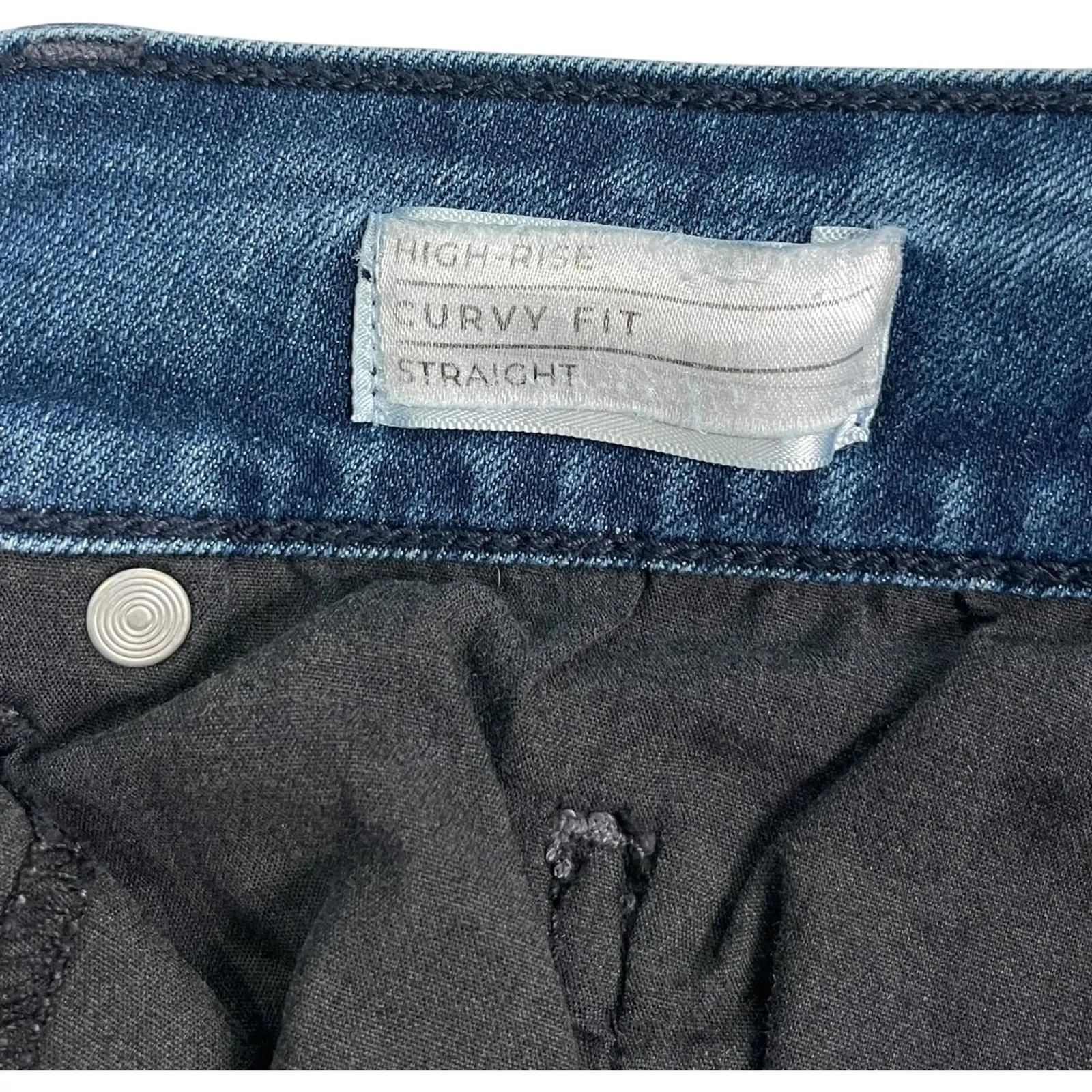 Lane Bryant Jeans Womens 24 Blue Curvy Fit Straight Denim Stretch Casual Classic - Image 4