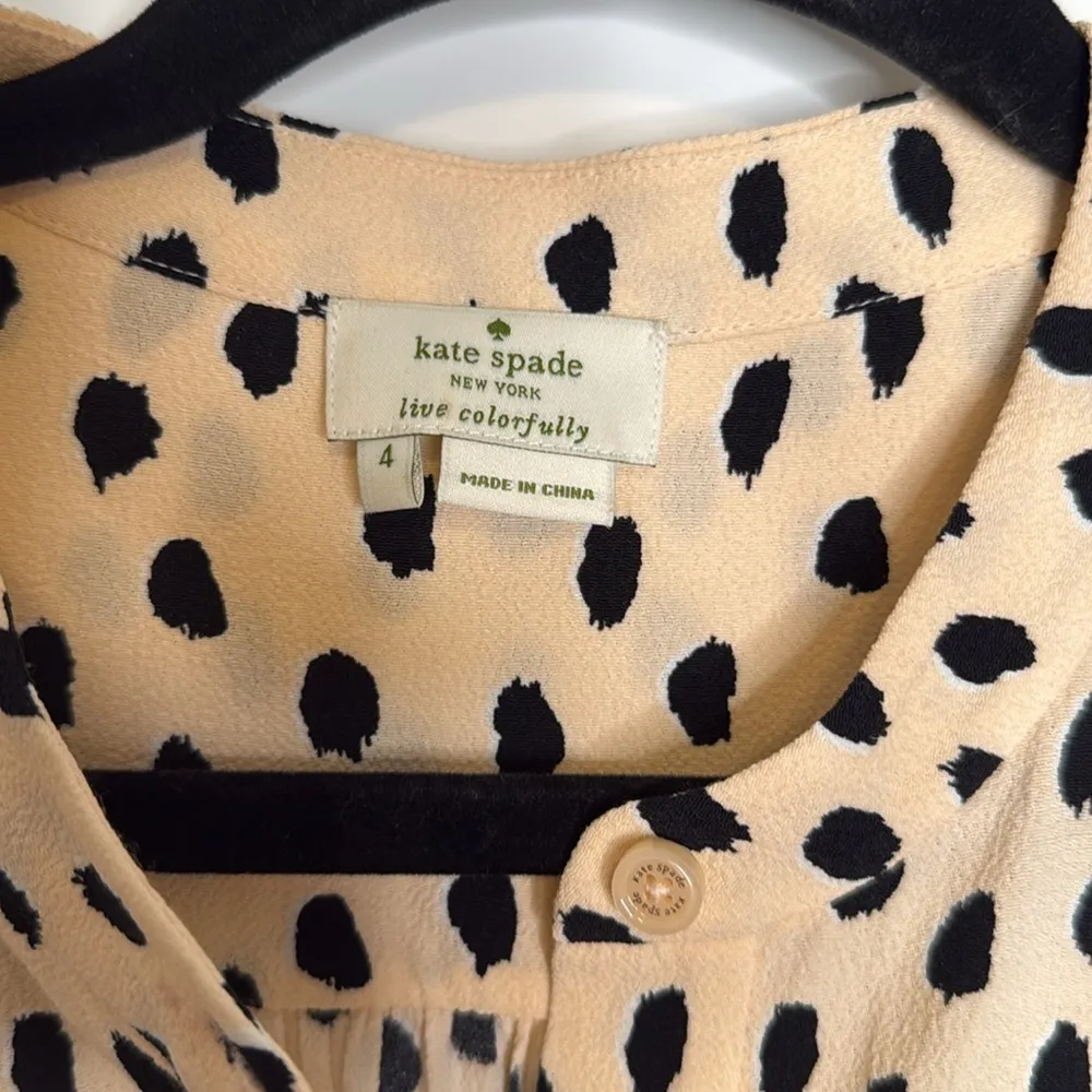 Kate Spade New York Leopard Dot Crepe‎ Romper - 4 - Image 6