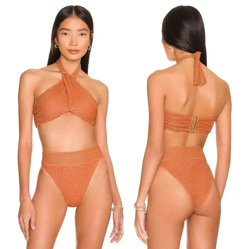 Free People Beach Riot Jessica Bikini Top Size Medium NWOT $118 - Image 10