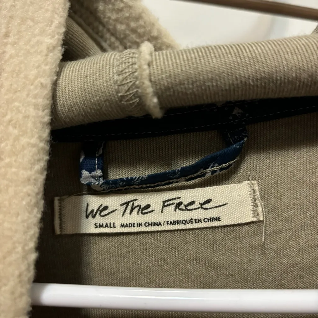 Free People Tan Nebraska Sherpa Hoodie - Image 7