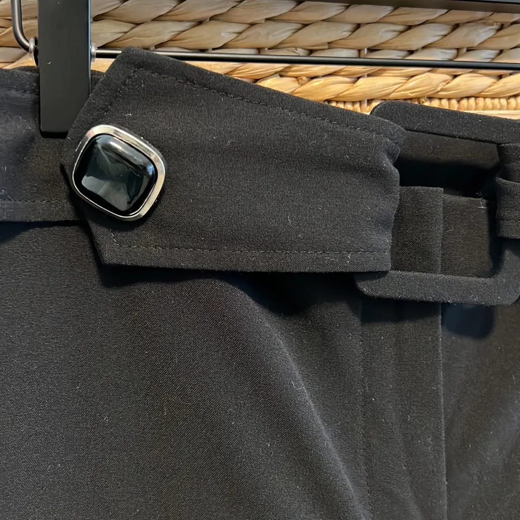 Larry Levine Belted High/Mid-Rise Dress Pant Trouser, 14 - Image 5