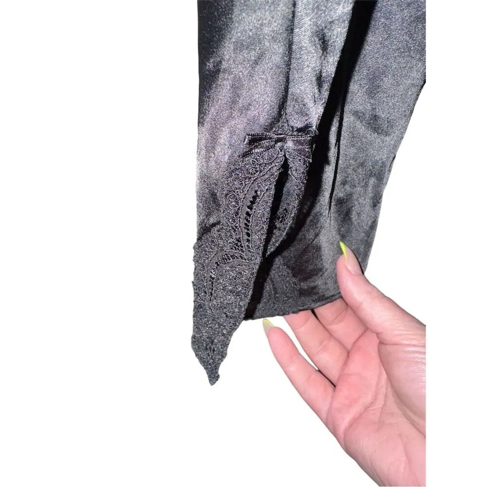 Victoria's Secret  Women's Black Lace Trim Slip Dress Chemise Size S - Image 7