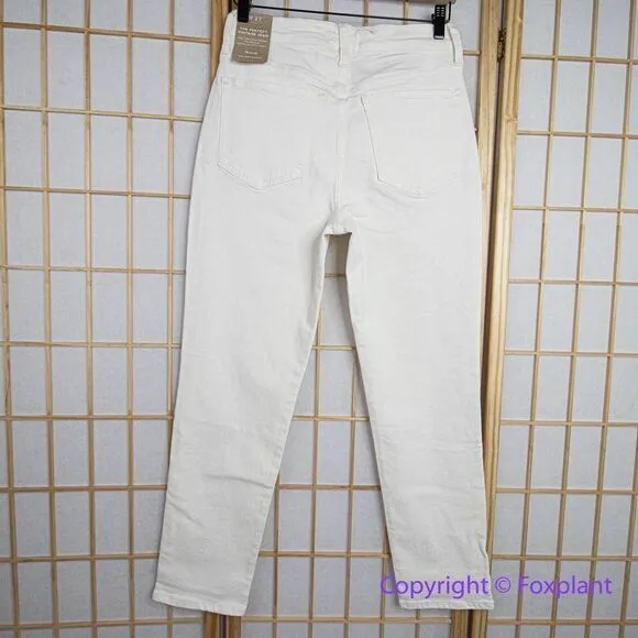NEW Madewell The High-Rise Perfect Vintage Jean in‎ Tile White, 27 - Image 9