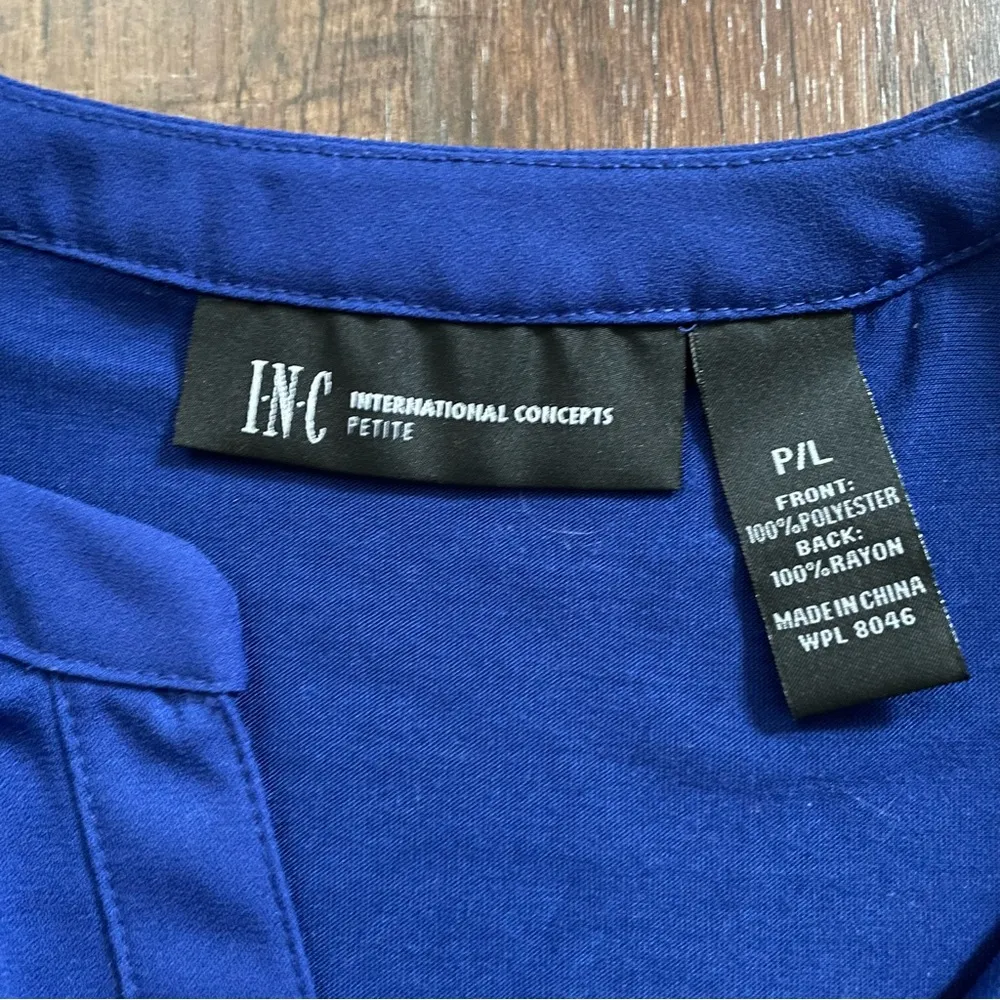 INC blue sleeveless top, size P/L - Image 6