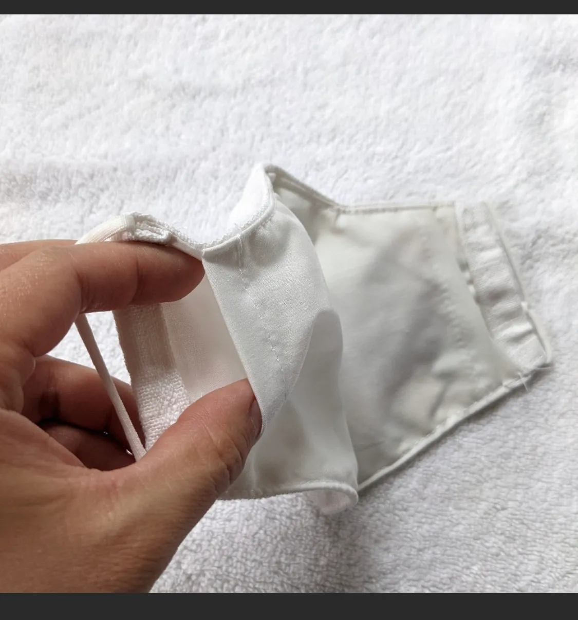 Handmade Pocket Filter Embroidered Face Mask - Image 3