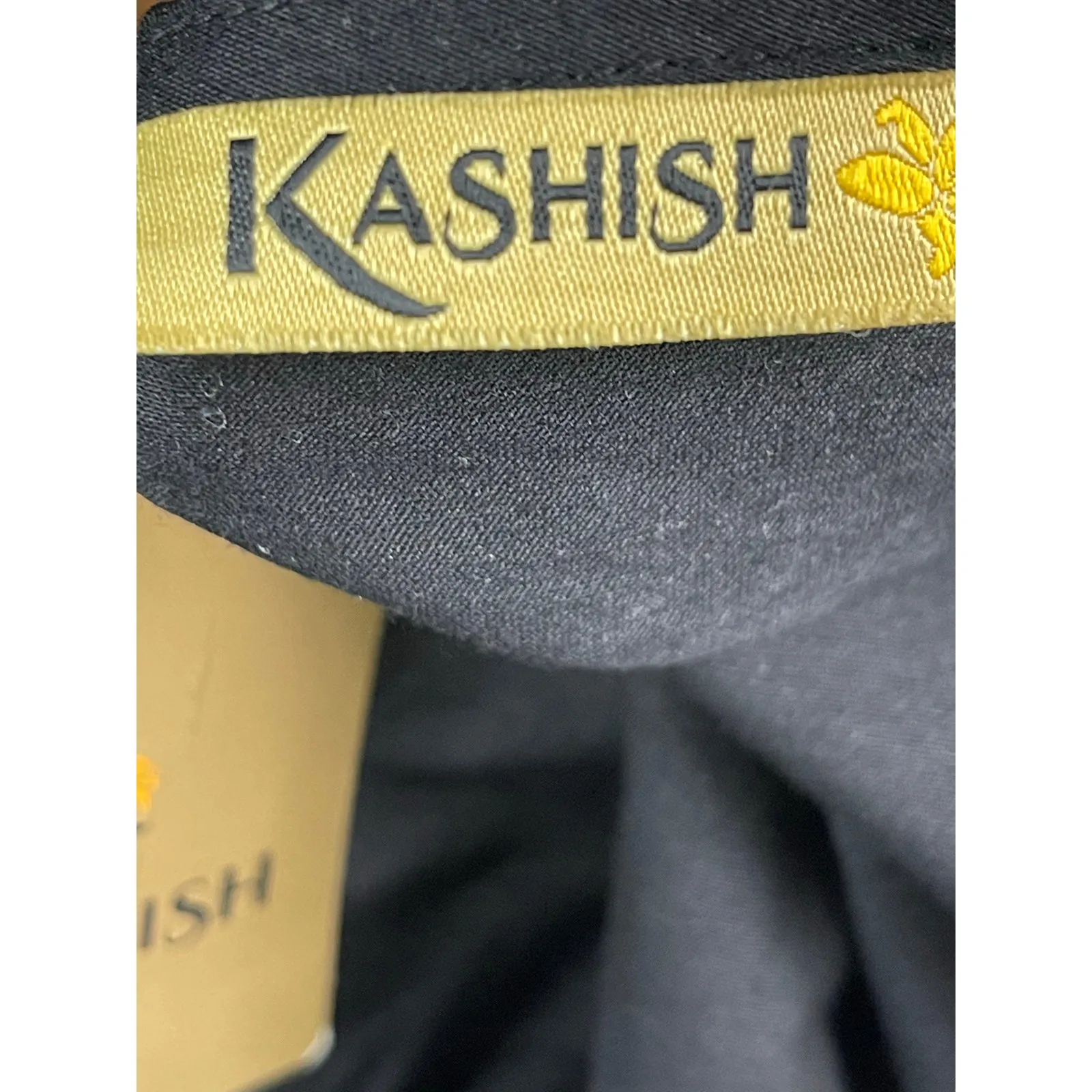 NEW Kashish Women's Black Embroidered 3/4 Sleeve Round Neck Tunic Kurta Dress XL - Image 4