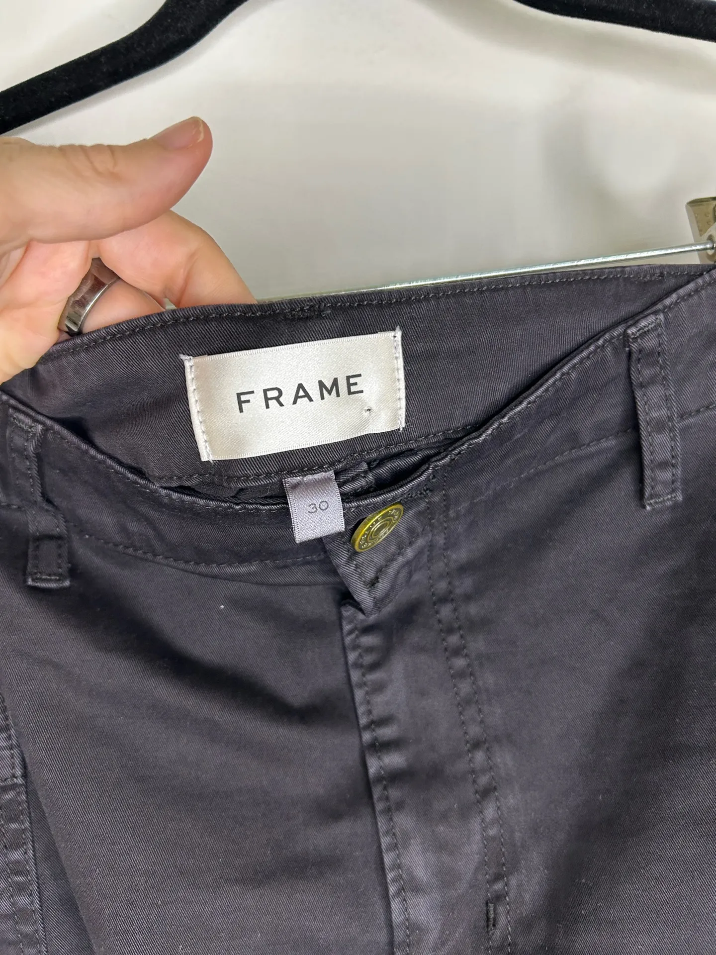 FRAME Black Mini Cargo Y2K Boho Style Skirt Size 30 - Image 3