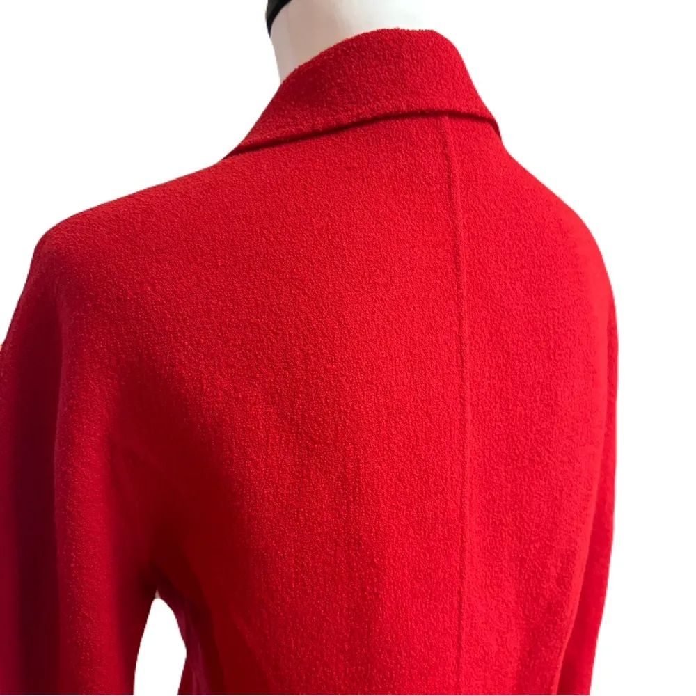 Wool Blend Cardigan, Bright Red | sz. 8 | Vintage | EUC - Image 9