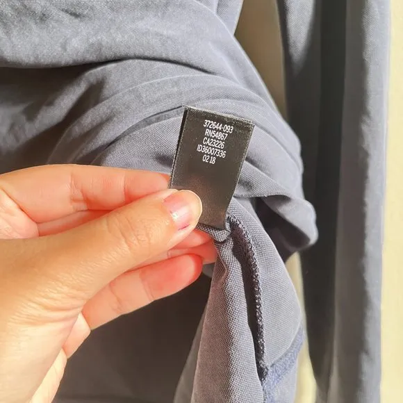 Victoria’s Sport Faux Wrap Cross Front‎ Hoodie Top Athletic Black Womens Size M - Image 4