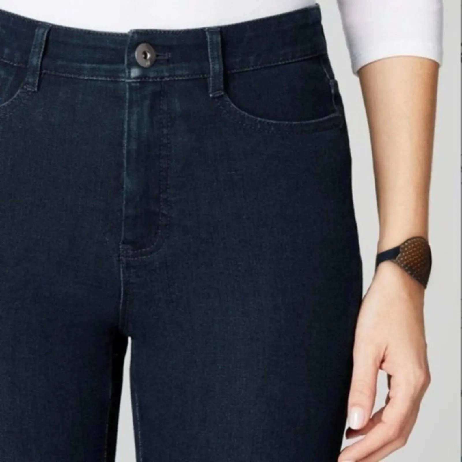 J. Jill 5-Pocket Denim Leggings in Shoreline Dark Wash - Image 3