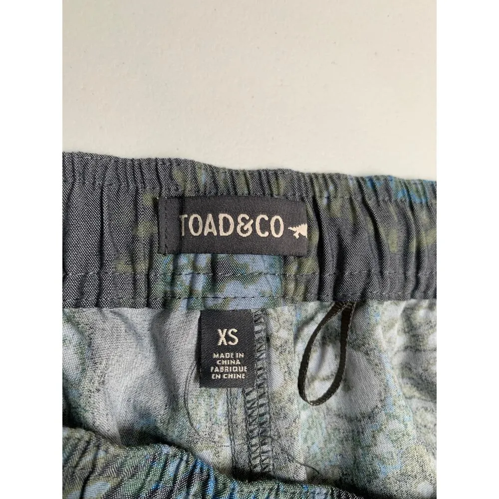 Toad & Co Women's  Green Pattern Shorts, Cotton Blend - Size XS - Image 5