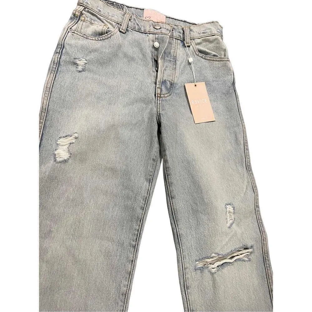 REVICE  Denim High Waisted Button Fly Jean 28 Made in USA - Image 6
