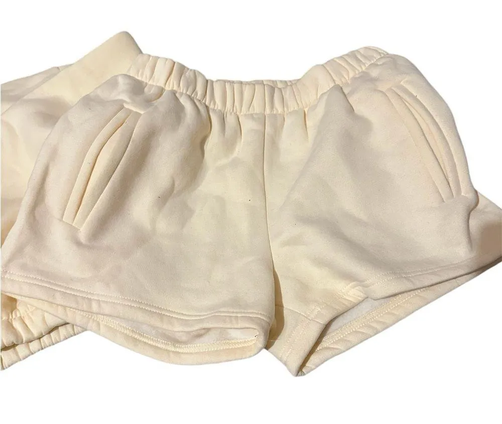 Women’s quarter zip sweatshirt & shorts two piece set NWT M top … - Image 3