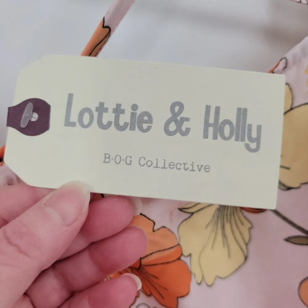 NWT Tiered Floral Mini Dress Milkmaid Bloomcore Summer Wedding Guest Cruise Sz M Size M - Image 6