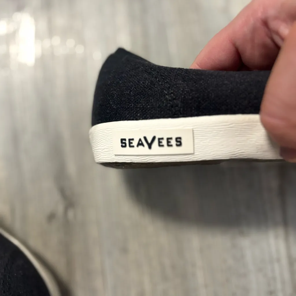 SeaVees Baja Slip-On Sneakers – Black Linen | Women’s 8 - Image 4