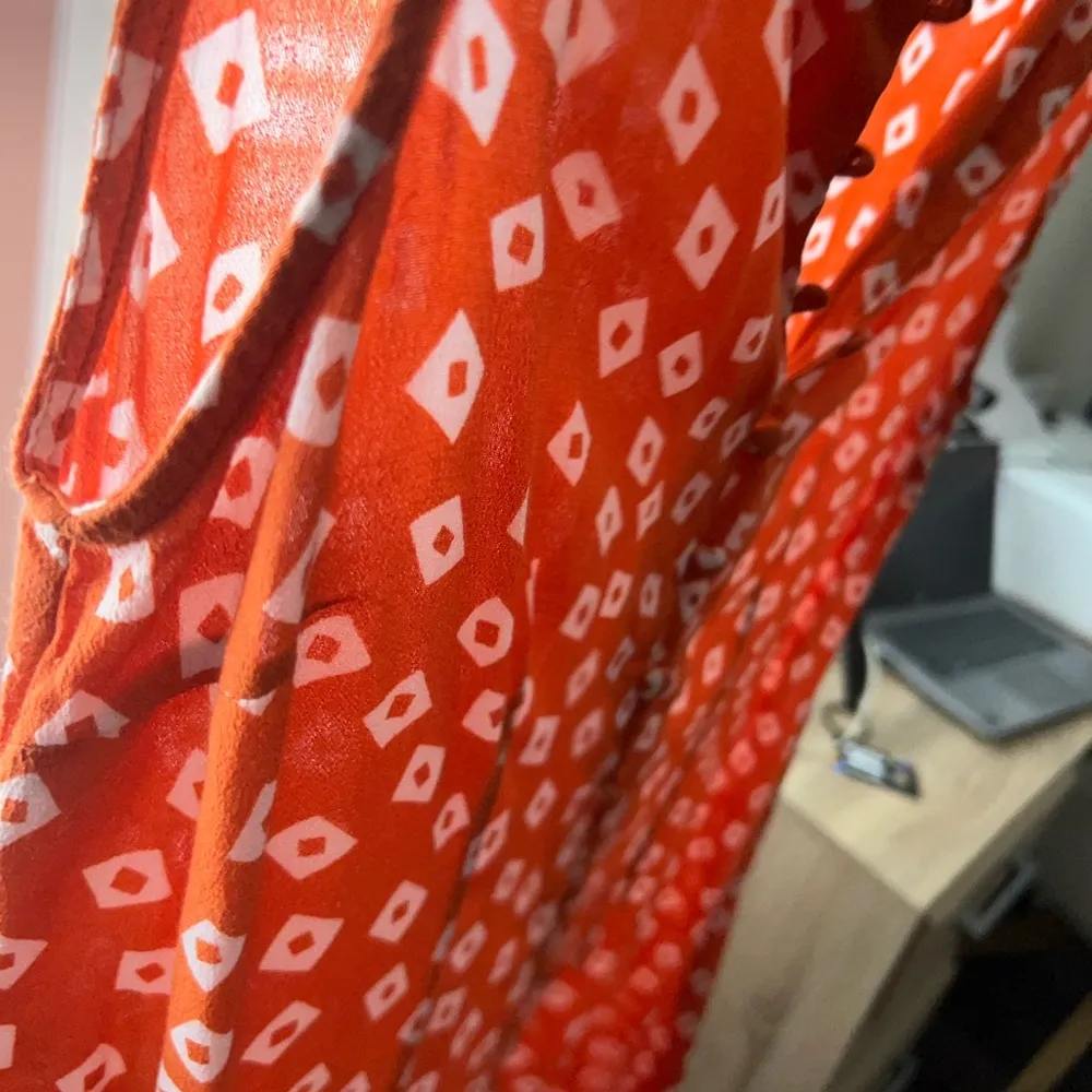 Orange Patterned Button - Image 5