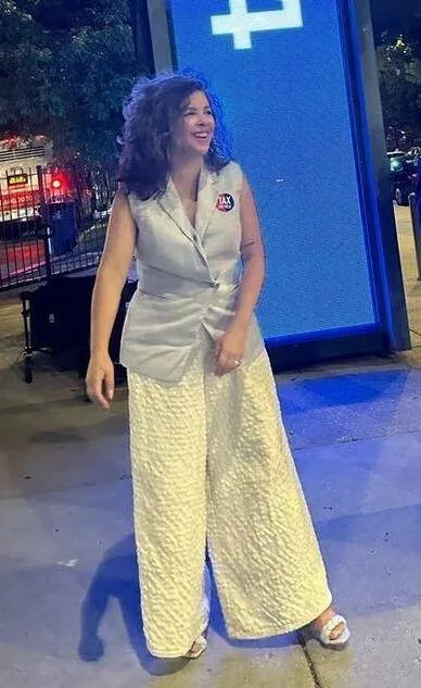 DEREK LAM 10 CROSBY Gray Linen Blend Sleeveless Taylor Vest Size 2 - Image 7