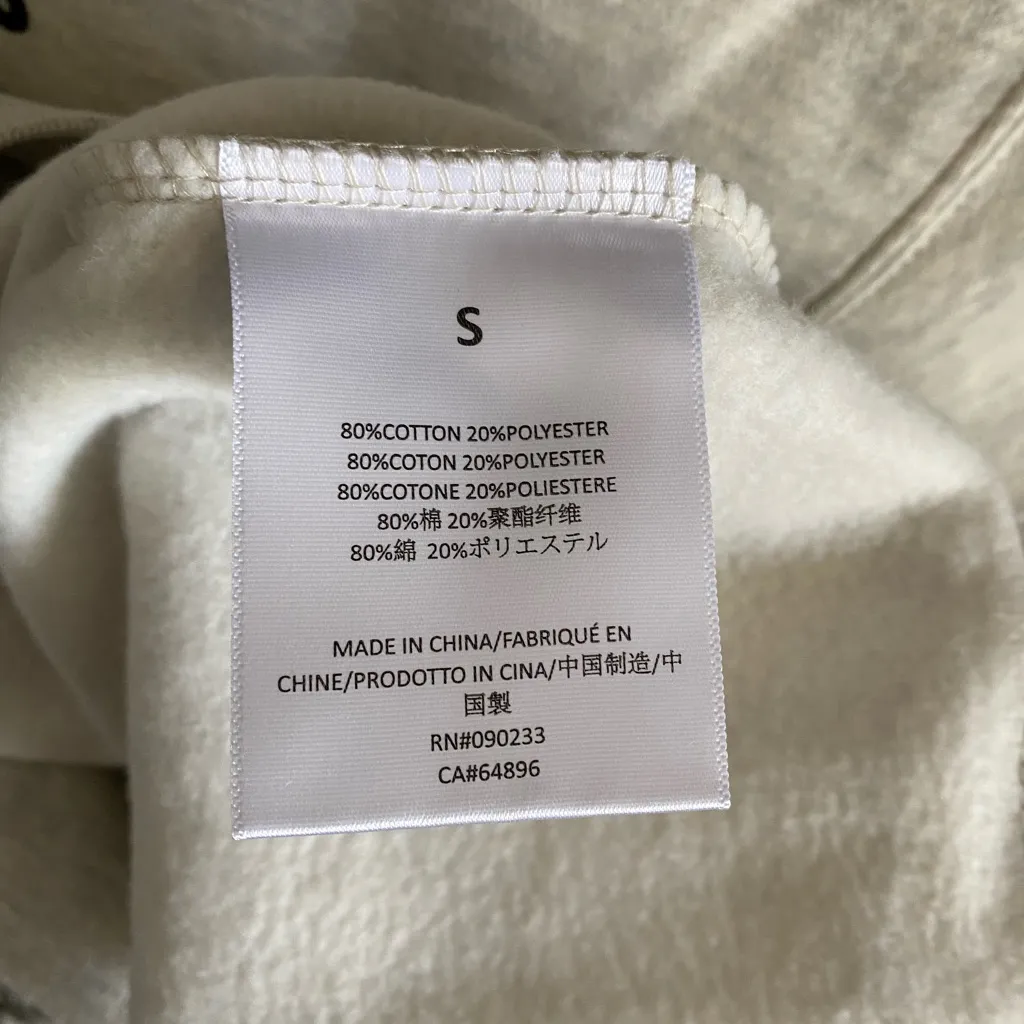 ESSENTIALS FEAR OG GOD LIGHT OATMEAL PULLOVER HOODIE SMALL - Image 9