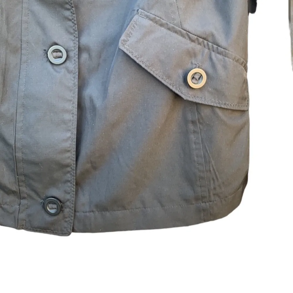 Lands' End LANDS’ End – Women’s Full Zip/Button Down Fall Jacket - Size XS 2/4 - Black - Image 5