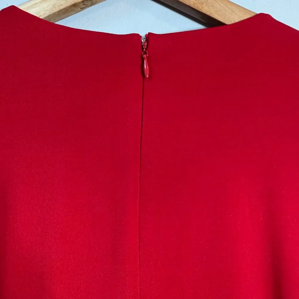 Alexia Admor Pluto Rosette Long Sleeve Mini Dress Women's Small Red Ruffle NWT - Image 15