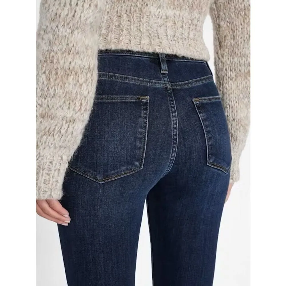 FRAME Denim Women's High-Rise Straight Jeans Sz 25 Le High Straight Crop Length - Image 6