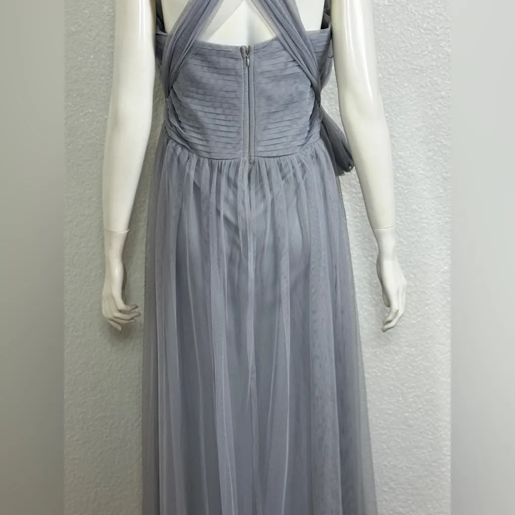 Birdy Grey Convertible Romantic Strapless Dusty Blue Bridesmaid  Dress Size 3XL - Image 10