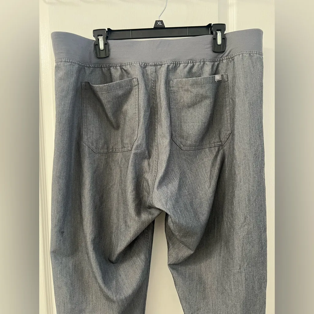 Figs Livingston Gray Basic Scrub Pants (Size XL/T) - Image 9