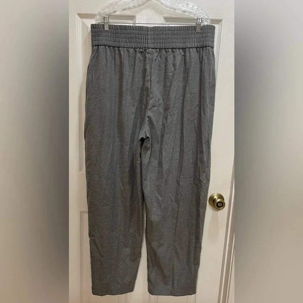 Top Shop Womens Size 14 NWT Grey Pull On High Rise Straight Leg Comfy Sporty - Image 2