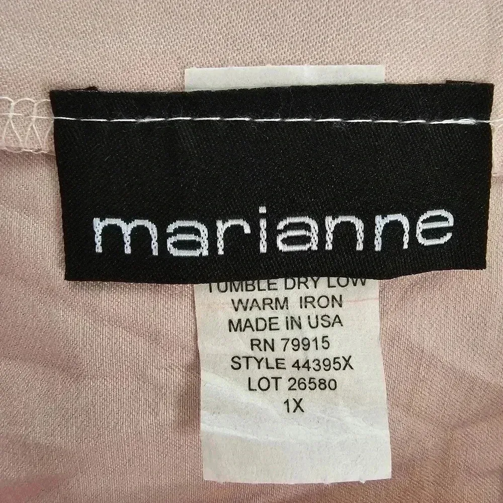 Marianne Blush Pink Pull On Knee Length Pencil‎ Business Casual Skirt Plus 1X - Image 3